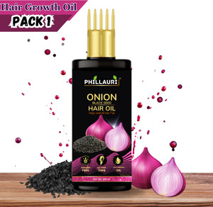 phillauri onion black seed hair oil for hair regrowth and hair fall control hair oil 100 ml