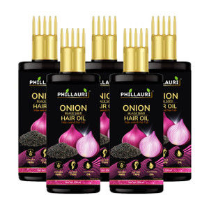 phillauri onion black seed hair oil for hair regrowth and hair fall control hair oil 500 ml