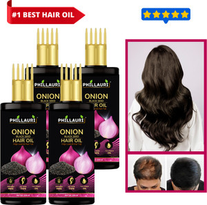 phillauri onion black seed hair oil for hair regrowth and hair fall control hair oil 400 ml
