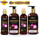 Phillauri Onion Shampoo and Hair oil with Vitamin E, Natural Extracts & Herbs (4 Items in the set)