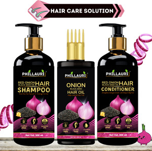 phillauri red onion shampoo  red onion 3 items in the set