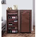 Home Utility Portable Space Saving 4 Layer Shoe Rack Organizer Stand Black, Metal