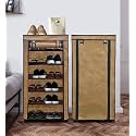 Home Utility Portable Space Saving 4 Layer Shoe Rack Organizer Stand Black, Metal