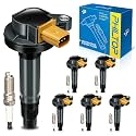 PHILTOP 6 Ignition Coil &amp; 6 Spark Plugs Set Fit for F-150 Explorer Taurus