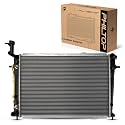 PHILTOP CU13077 Radiator 25-1/4"Core Compatible With 2007-2010 Sportage 2.0L(From Oct/31/2006) 2006-2007 Tucson 2.0L FWD 2008-2009 Tucson 2.0L (w/DCC Code)