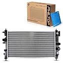 PHILTOP CU13197 Radiator 26-11/16"Core Compatible With 2011-2013 Cruze 2014 Cruze 1.4/1.8L 2015 Cruze Manual 2016 Cruze Limited Manual