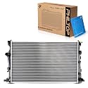 PHILTOP CU13400 Radiator 26-1/2"Core Compatible With 2014-2017 Cherokee 2.4L(w/Single Fan Assembly) 2015-2017 200