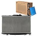 PHILTOP CU2198 Radiator 24-11/16"Core Compatible With 1998-2002 Corolla, Prizm