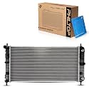 PHILTOP CU2727 Radiator 26-3/4"Core Compatible With 2005-2010 G6 3.5/3.9L 2004-2010 Malibu 3.5/3.9L 2007-2008 Aura 3.5L