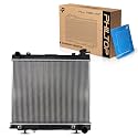 PHILTOP CU2883 Radiator 21-7/8"Core Compatible With 2005-2011 Dakota 3.7/4.7L(w/Standard Cooling) 2006-2009 Raider