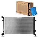 PHILTOP CU2995 Radiator 25-1/2"Core Compatible With 2005-2010 Jetta 2.5L 2006-2009 Rabbit 2008 GTI