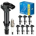 PHILTOP UF270 Ignition Coil Pack and Spark Plug Kit Fit for Jeep Liberty
