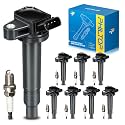 PHILTOP 8 Ignition Coils &amp; 8 Spark Plugs Set Fit for Tundra 4Runner GX470
