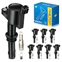 PHILTOP 8 Ignition Coils &amp; 8 Spark Plugs Set Fit for Ford F-150 Expedition