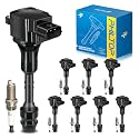 PHILTOP Ignition Coil Pack and Spark Plug Kit for Nissan TITAN 2004-2007