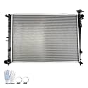 PHILTOP Radiator Compatible with 2016-2017 Sornto-2.4L