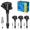 PHILTOP UF749 Ignition Coil Pack and Spark Plug Kit Fit for Honda Civic