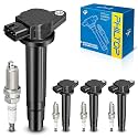 PHILTOP UF326 Ignition Coil Pack and Spark Plug Kit Fit for Nissan Sentra