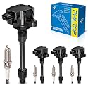 PHILTOP UF781 Ignition Coil Pack and Spark Plug Kit Fit for Honda CR-V
