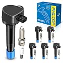 PHILTOP Ignition Coil Pack and Spark Plug Kit for Honda Odyssey, Accord, TL