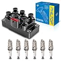 PHILTOP FD488 Ignition Coil Pack and Spark Plug Kit Fit for Ford Taurus