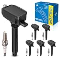 PHILTOP Ignition Coil Pack and Iridium Spark Plugs Fits for Jeep 2016-2018 Grand Cherokee 3.6L, 2018 Wrangler 3.6L, Chrysler 2017-2018 Pacifica, Dodge 2016-2018 Durango 3.6L, 6PCS UF807