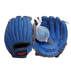 phinix 934 baseball glove tee ball mitts and foam ball for kids beginner play training right hand throw navy