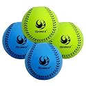 PHINIX Foam Baseballs for Kids Practice- 4 Pack (Blue & Green)