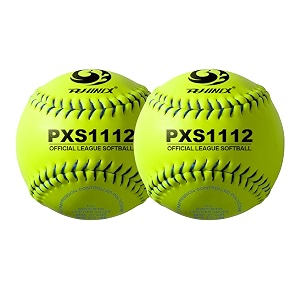 phinix practice fast-pitch softball official size and weight professional quality pxs1112- 2pack