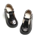 PHIRAMIN Toddler Flower Girl Dress Shoes - Little Girl Mary Janes Flats Wedding