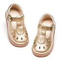 PHIRAMIN Toddler Flower Girl Dress Shoes - Little Girl Mary Janes Flats Wedding