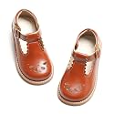 PHIRAMIN Toddler Flower Girl Dress Shoes - Little Girl Mary Janes Flats Wedding