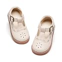 PHIRAMIN Toddler Flower Girl Dress Shoes - Little Girl Mary Janes Flats Wedding