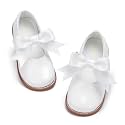 PHIRAMIN Toddler Flower Girl Dress Shoes - Little Girl Mary Janes Flats Wedding