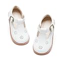 PHIRAMIN Toddler Flower Girl Dress Shoes - Little Girl Mary Janes Flats Wedding