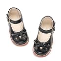 PHIRAMIN Toddler Flower Girl Dress Shoes - Little Girl Mary Janes Flats Wedding