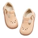 PHIRAMIN Toddler Flower Girl Dress Shoes - Little Girl Mary Janes Flats Wedding