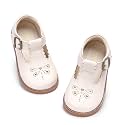 PHIRAMIN Toddler Flower Girl Dress Shoes - Little Girl Mary Janes Flats Wedding