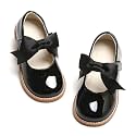 PHIRAMIN Toddler Flower Girl Dress Shoes - Little Girl Mary Janes Flats Wedding