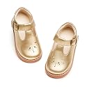 PHIRAMIN Toddler Flower Girl Dress Shoes - Little Girl Mary Janes Flats Wedding