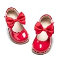 PHIRAMIN Toddler Girl Mary Jane Dress Oxford Shoes-Little Girl School Uniform Shoes for Wedding Party