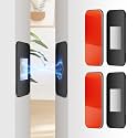 PHIXBEAR Black Magnetic Cabinet Door Catch, 2 Pack No Drill Ultra Thin Cabinet Magnets for Closure, Strong Adhesive Magnetic Drawer Catch for Kitchen, Drawer, Wardrobe and RV