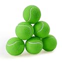 PHOEPET 6-Pack Tennis Balls for Dogs, Bulk Rubber Ball for Fetch Chew Toys