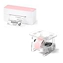 Phomemo Bluetooth Thermal Label Printer, 241BT 4X6 Wireless Shipping Label Printer for Small Business, Pink Labels Printers with Label Holder