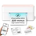 Phomemo High-Speed Thermal Label Printer, 241H Label Printer & 20Pcs Labels