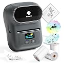 Phomemo M110 Label Maker with 3 Tapes, Portable Thermal Printer, Gray