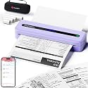 Phomemo Bluetooth Portable Printer, Thermal Portable Inkless Printers Wireless for Travel, Compatible with Phone, Laptop, for Home, Office, School,with 1 Case