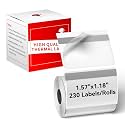 Phomemo Transparent Thermal Labels, Use for M110/M100/M220/M108, 230PCS