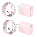Phone 17 16 15 Pro Charger Fast Charging, 20W USB C Fast Charger Block with 12FT Long Type C Chargers Fast Charging Cable Cord for Phone 17/17 Pro/17 Pro Max/Air/16 Pro Max/16 Pro/15Pro Max/Pro, S24