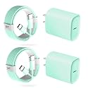 Phone 18 17 16 Pro Max Charger Fast Charging, 20W Phone Duo USB C Charger